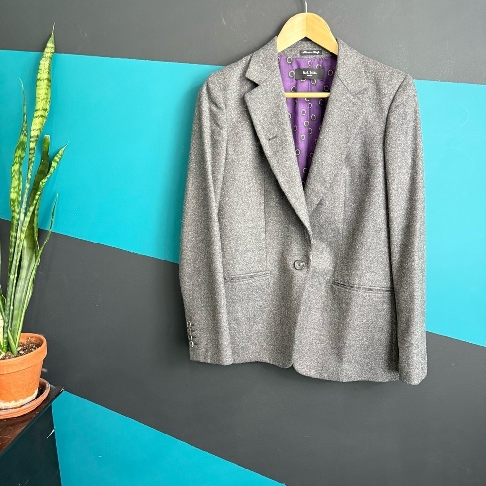 Paul Smith Black Grey Wool with silk
